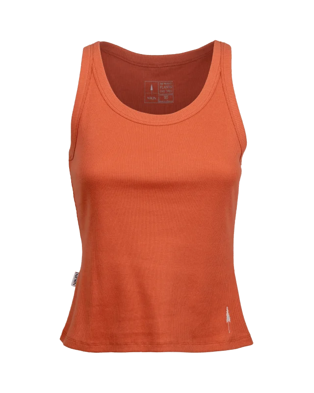 Men's eco - friendly recycled t - shirts for sustainable fashion choicesTreeTop Ivy Women Deep Orange