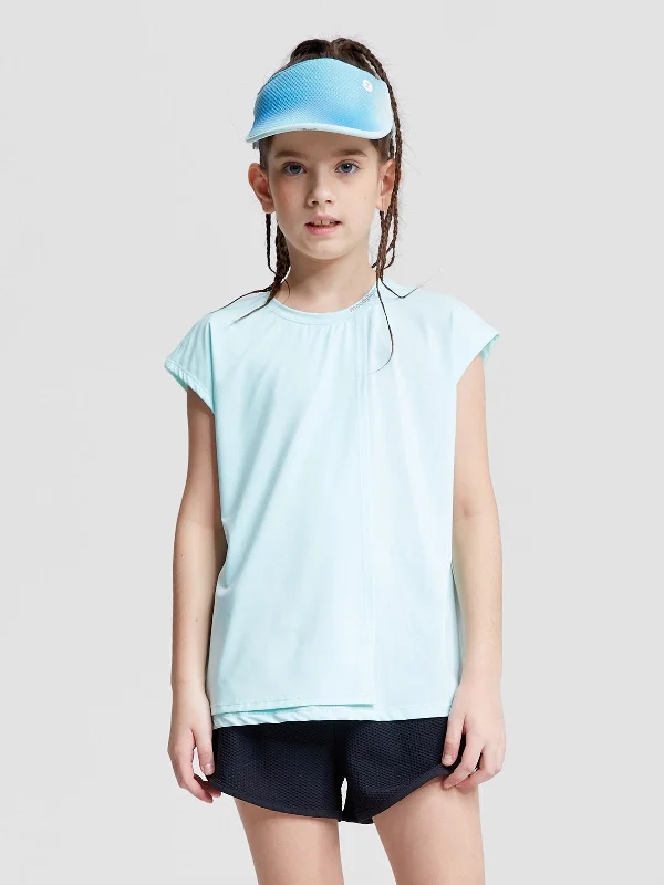Men's ribbed t - shirts with a textured finish for added styleTwo-panel Short Sleeves