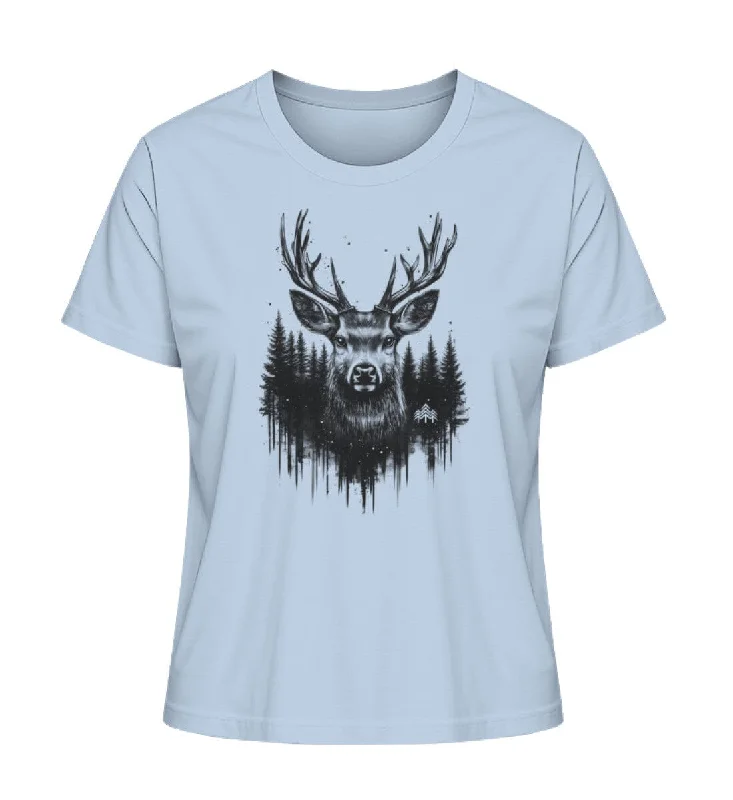 Men's ribbed t - shirts with a textured finish for added styleWaldhirsch  - Bio Damen Shirt