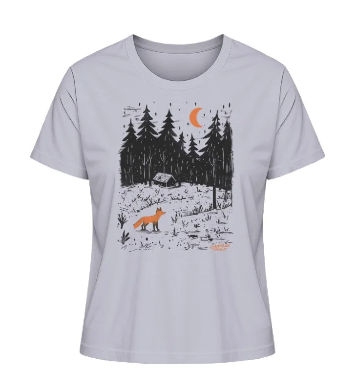 Men's button - front t - shirts with a unique artistic printWaldnacht - Bio Damen Shirt