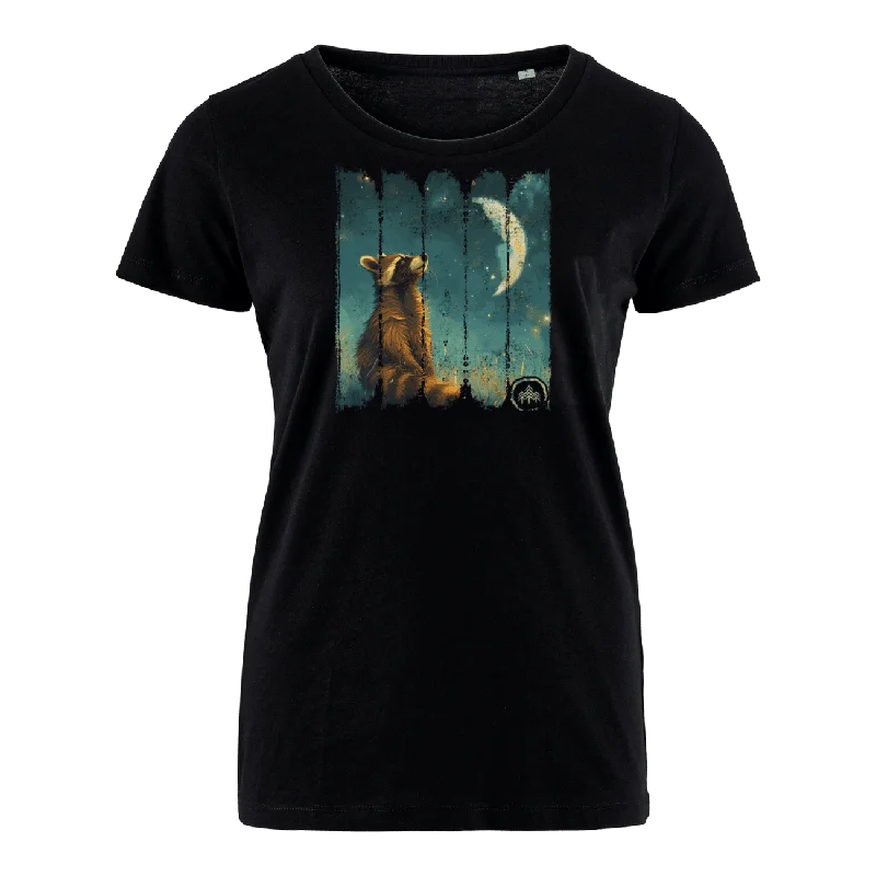 Men's lightweight performance t - shirts for running marathonsWaschbär bei Nacht - Bio Damen Shirt Men's lightweight performance t - shirts for running marathonsWaschbär bei Nacht - Bio Damen Shirt