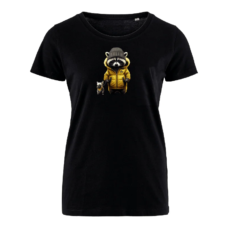 Men's ribbed t - shirts with a textured finish for added styleWaschbär Luca  - Bio Damen Shirt