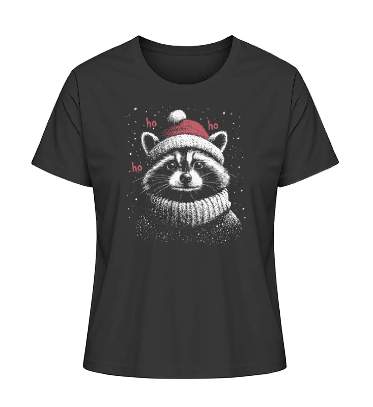 Men's organic cotton crew - neck t - shirts for everyday comfortWeihnachtswaschbär  - Bio Damen Shirt