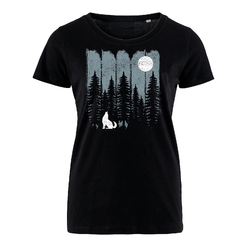 Men's smart - casual checkered t - shirts for semi - formal occasionsWOLF IM WALD - Bio Damen Shirt